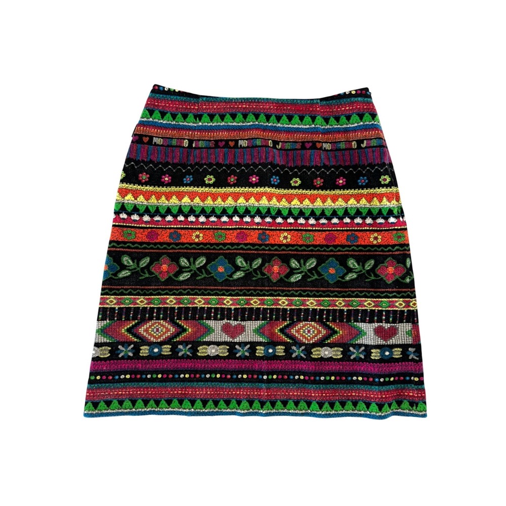 Moschino Jeans‎ Aztec Print Mini Skirt Siz 4
